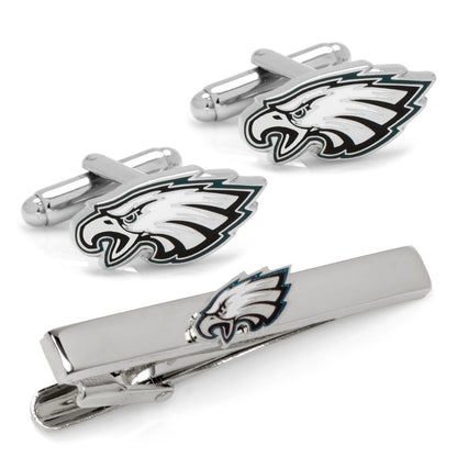NFL Philadelphia Eagles Cufflinks and Tie Clip Gift Set - football fan gift