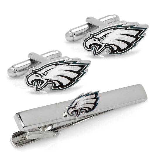 NFL Philadelphia Eagles Cufflinks and Tie Clip Gift Set - football fan gift