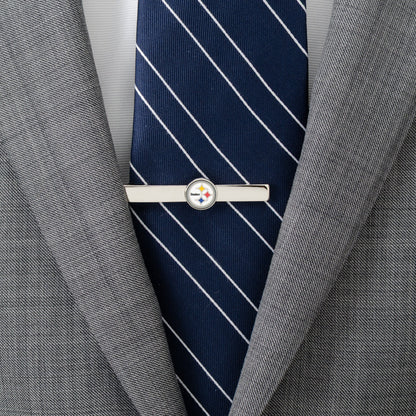 Pittsburgh Steelers tie clip close-up, Father's Day gift for the fan