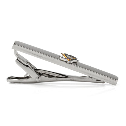 Pittsburgh Penguins tie clip black-and-gold fan wedding gift detail view 3