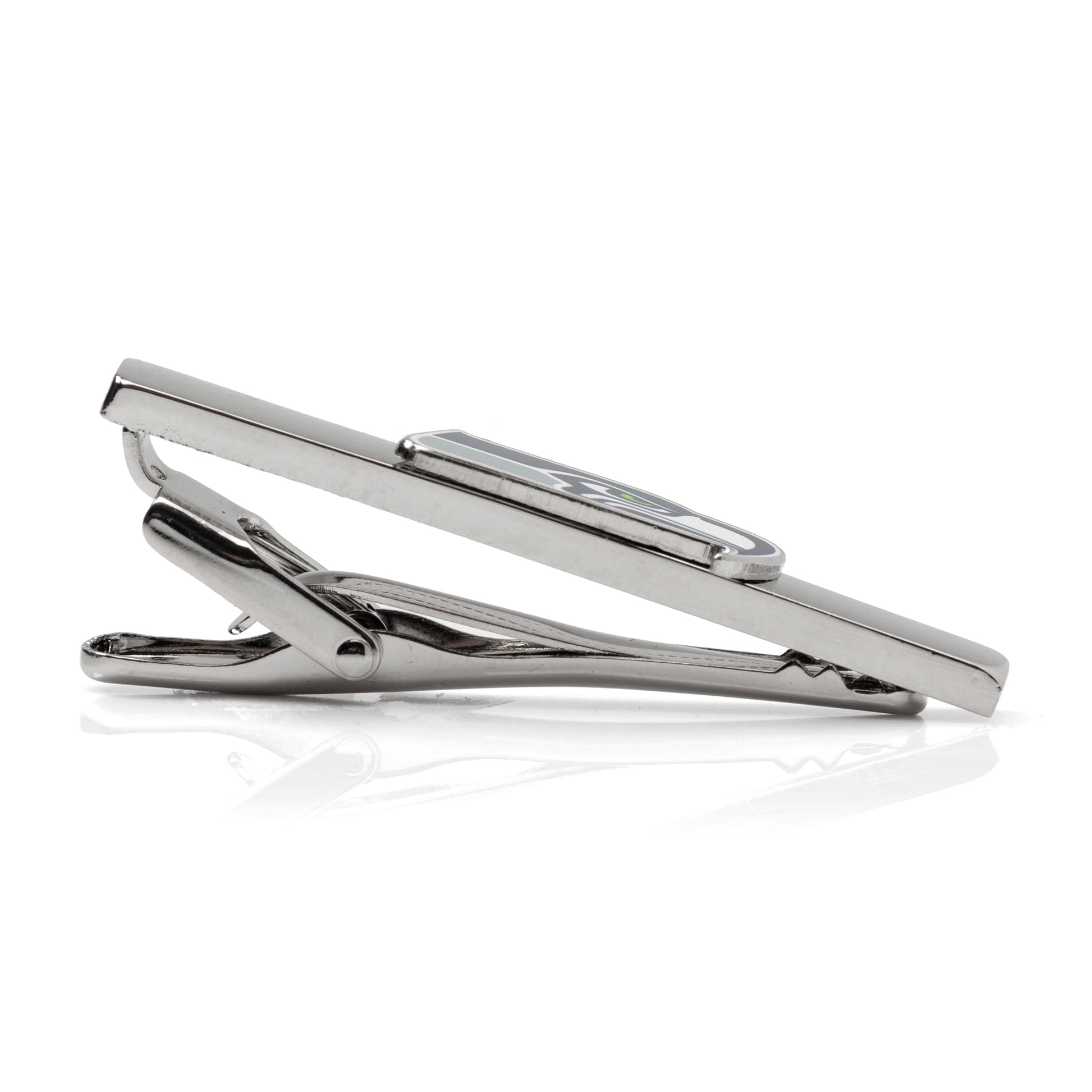 Seattle Seahawks tie clip 12s fan wedding party gift detail view 3