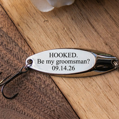 Personalized engraved fishing lure - custom keepsake gift for him angler
