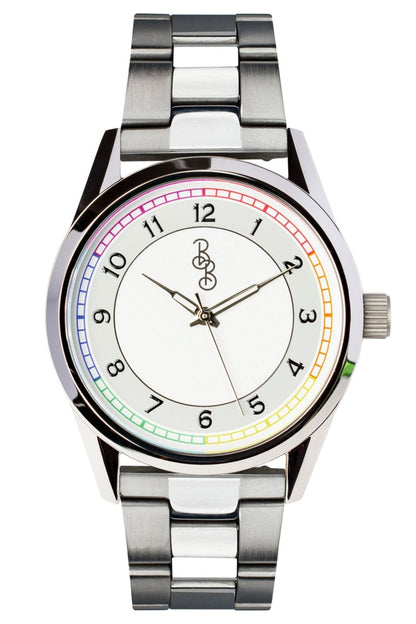 Rainbow Classic watch on stainless steel bracelet, men's gift watch