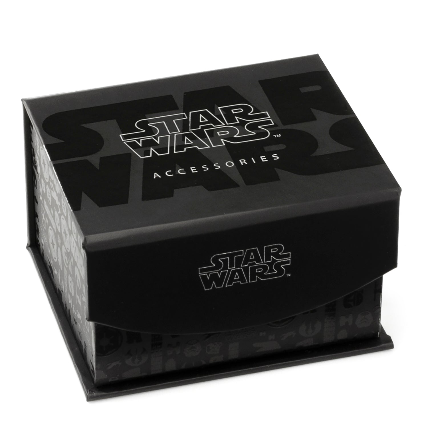 Star Wars cufflinks gift packaging for Millennium Falcon silver cufflinks