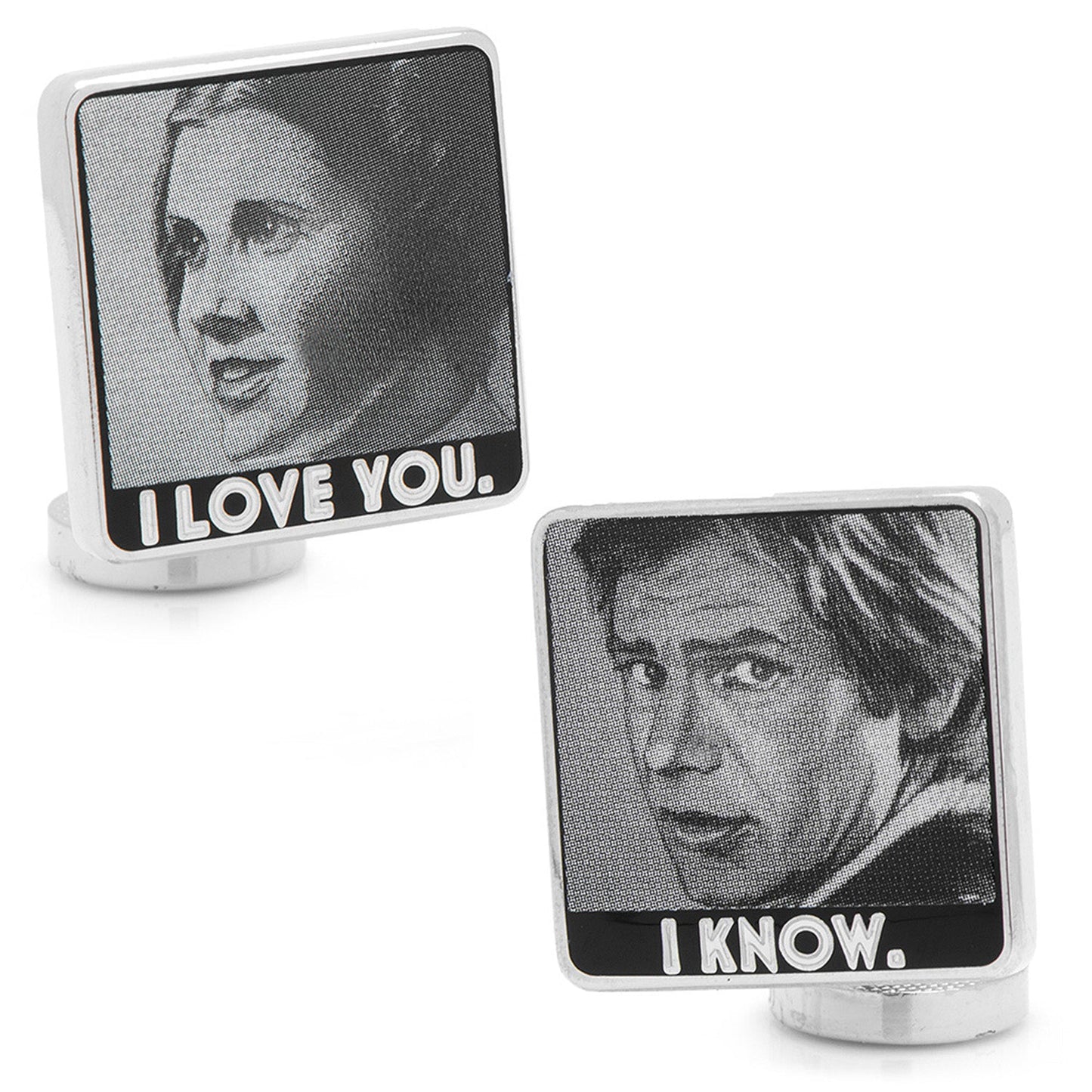 I Love You I Know tie bar with hidden message detail, officially licensed