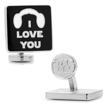 Star Wars Princess Leia and Han Solo "I Love You / I Know" Icon Cufflinks