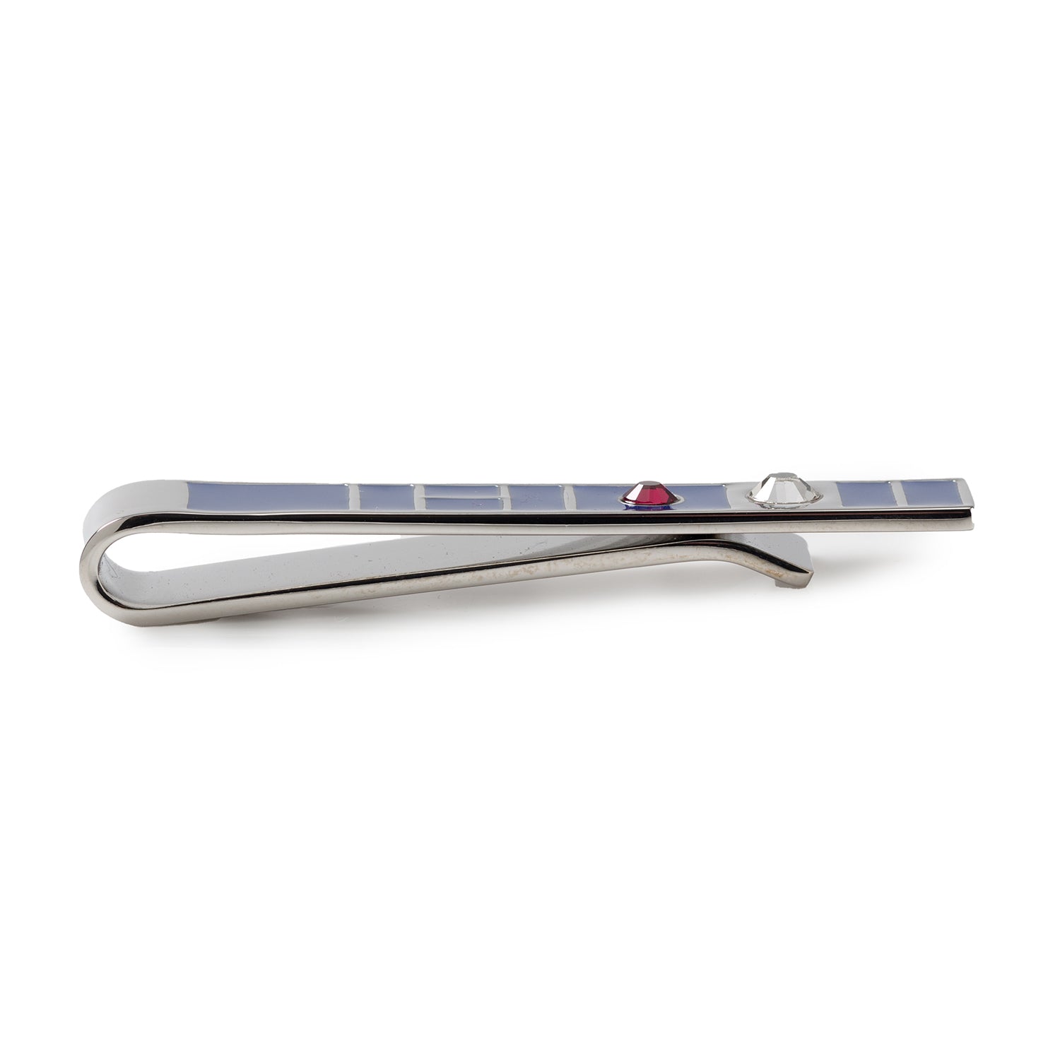 R2-D2 blue tie bar set full lay-flat, themed groomsmen gift