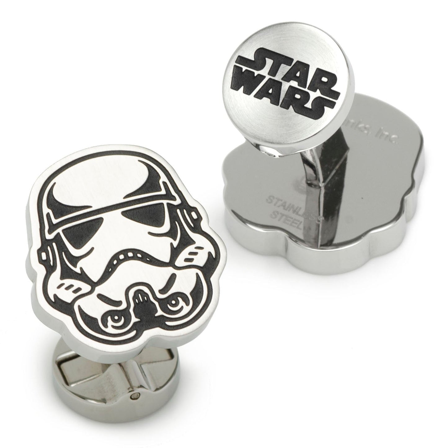 Star Wars Stormtrooper Stainless Steel Cufflinks - fan gift for him
