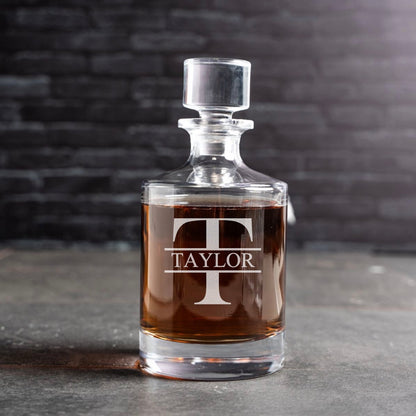 Custom Engraved Barrel Decanter