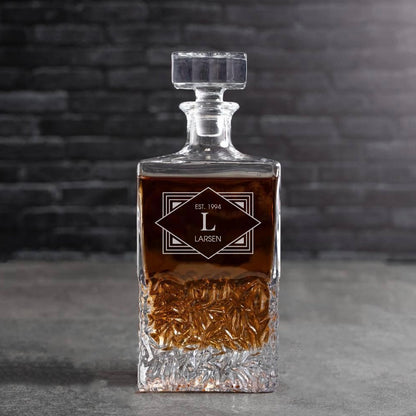 Engraved Square Decanter - Reserve Collection