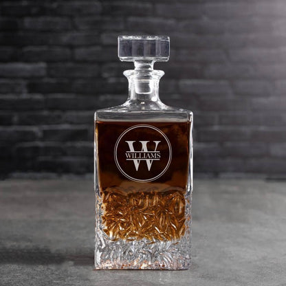 Engraved Square Decanter - Reserve Collection