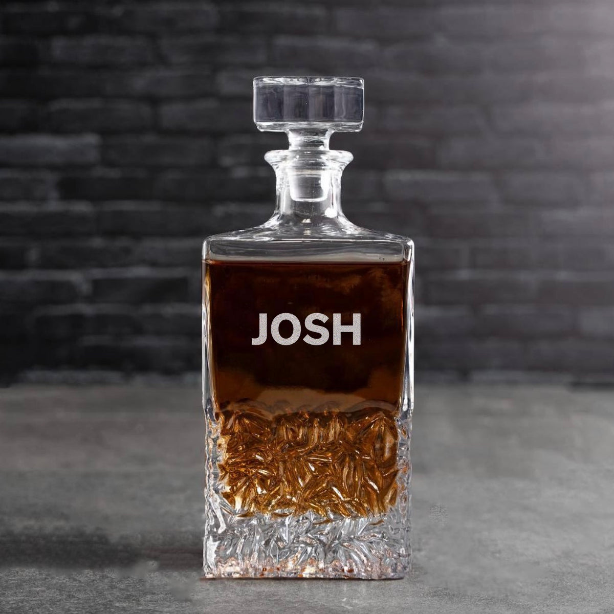 Engraved Square Decanter - Reserve Collection
