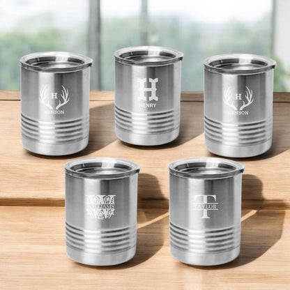Set of 5 Groomsmen 10oz. Travel Tumblers