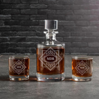 Personalized Barrel Decanter Set - Reserve Collection