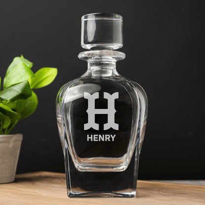 Personalized Tapered Whiskey Decanter