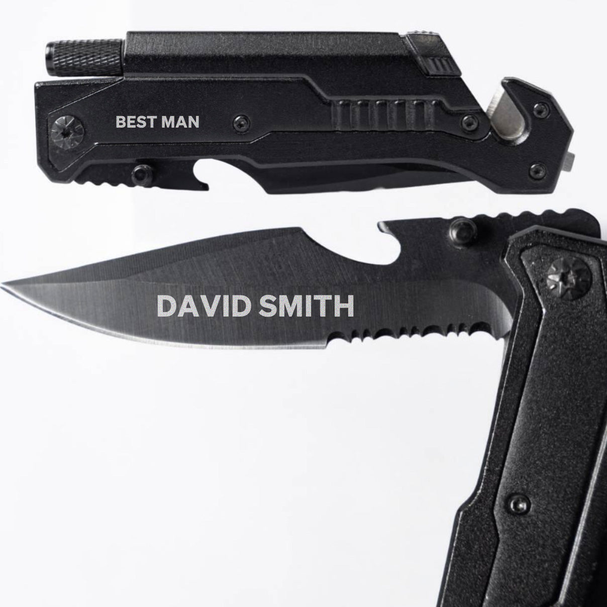 Personalized Knife with Flashlight