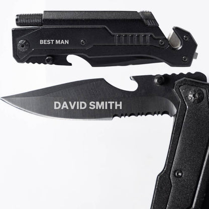 Personalized Knife with Flashlight