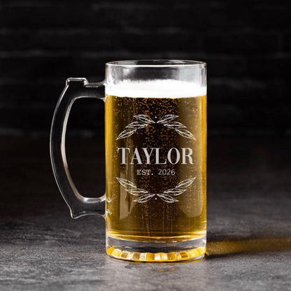 Engraved 25oz Beer Mug