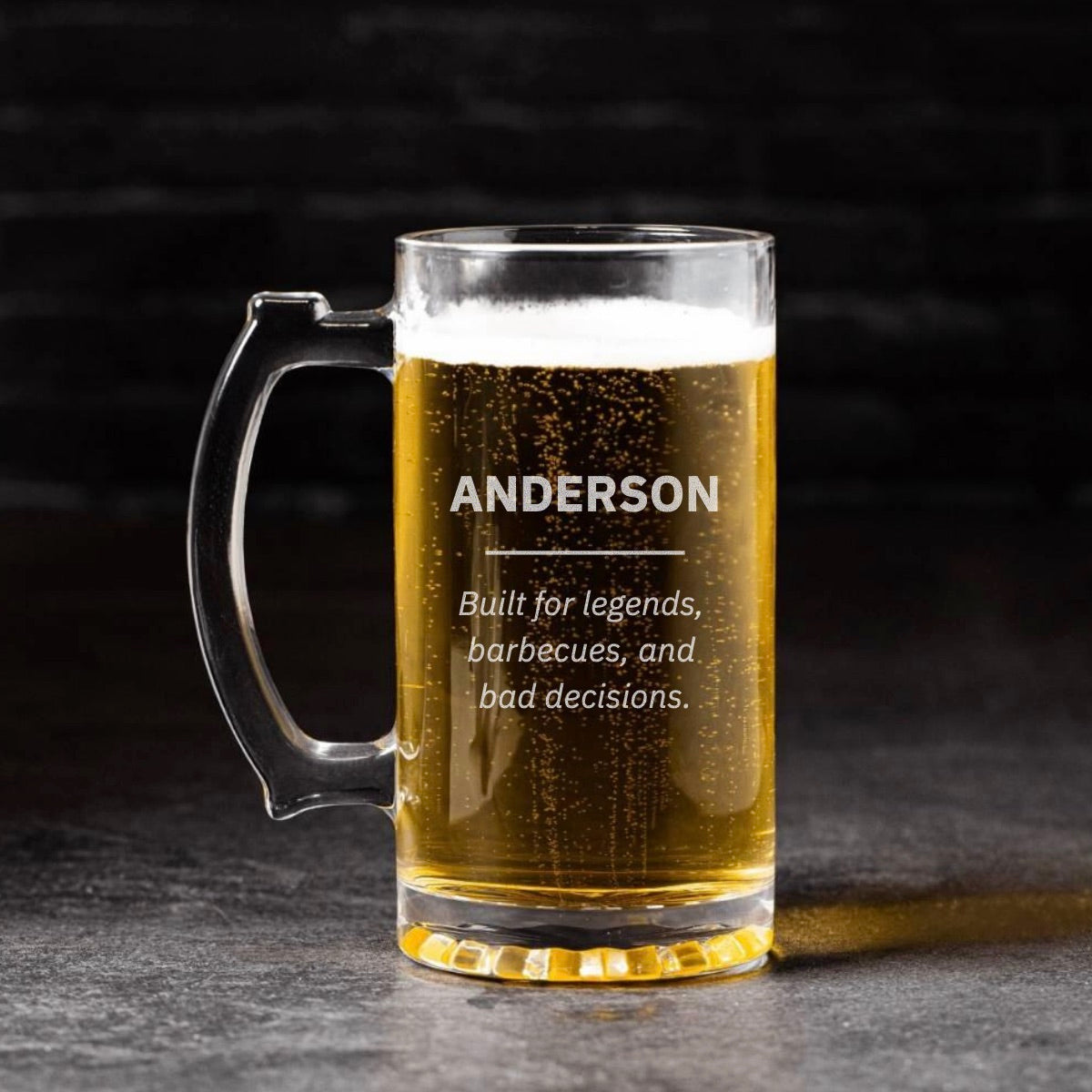 Engraved 25oz Beer Mug