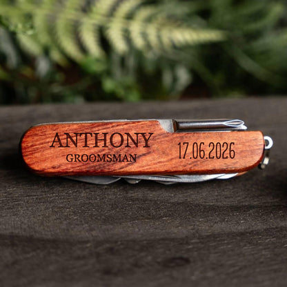 Personalized Wood Pocket Knives