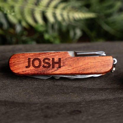 Personalized Wood Pocket Knives