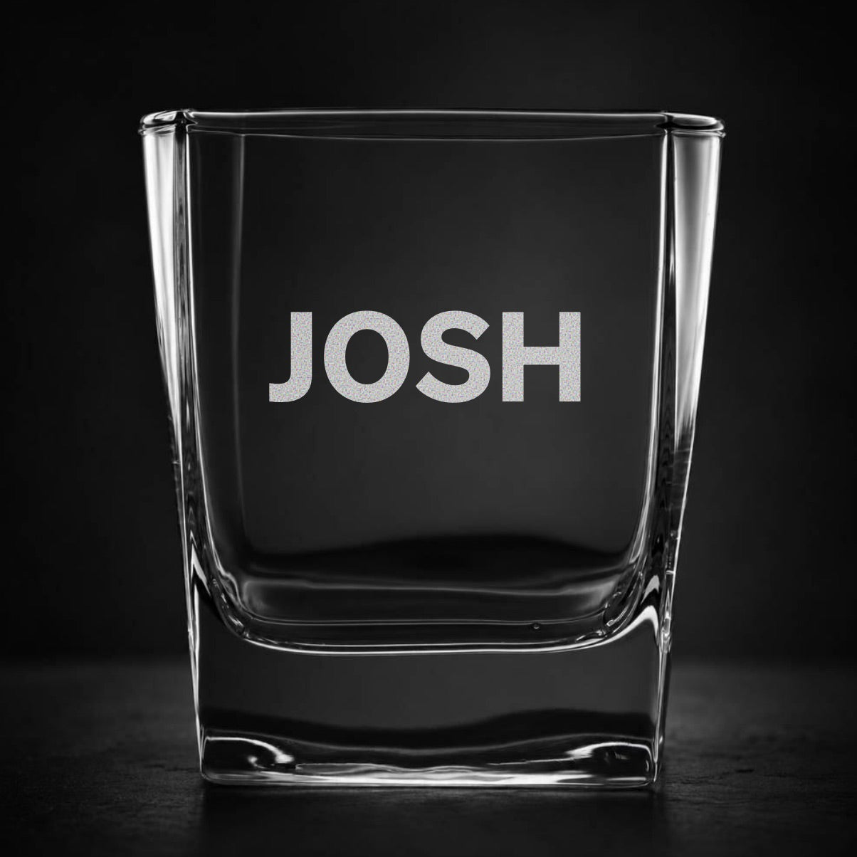 Engraved Square Whiskey Glass - Reserve Collection