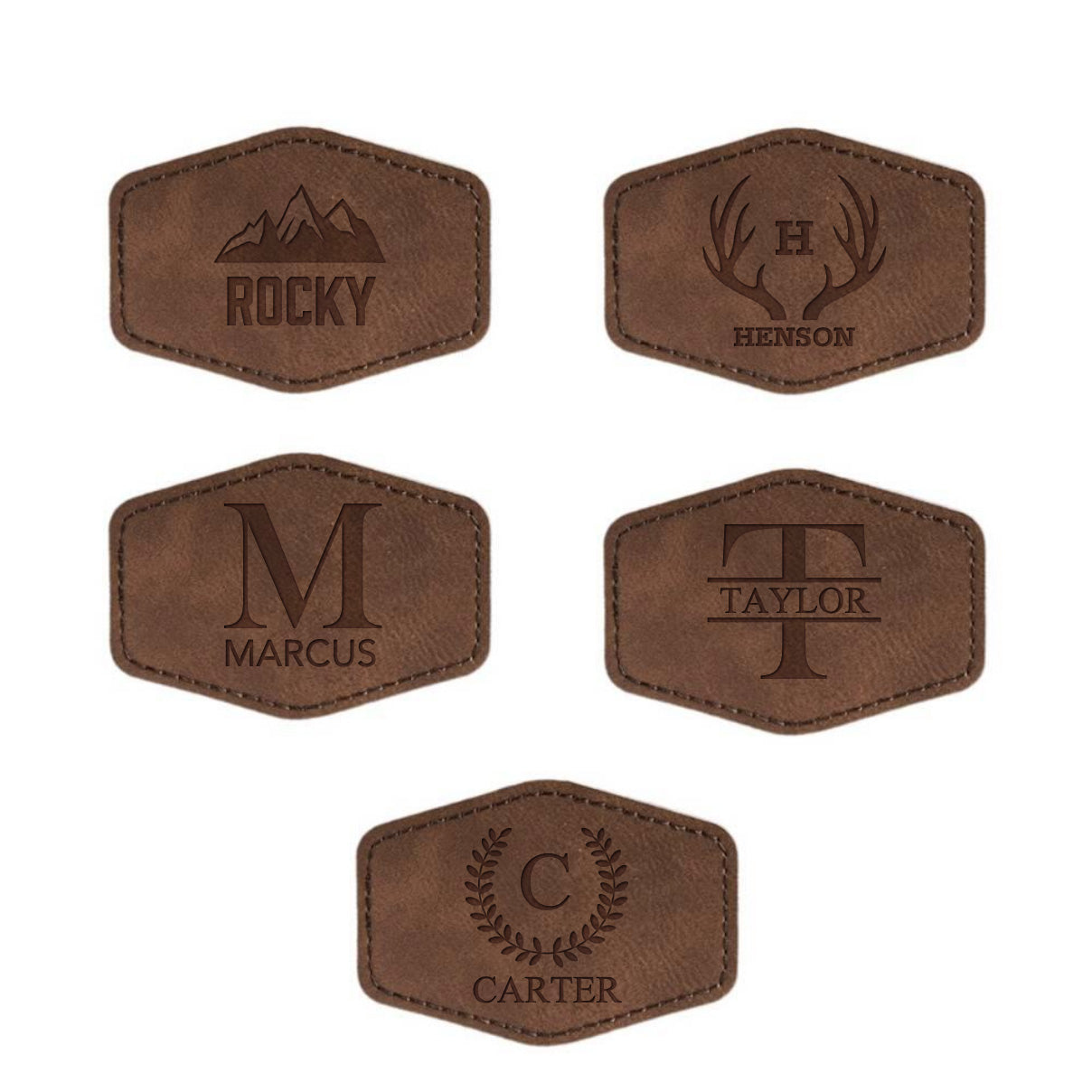 Set of 5 Groomsmen Custom Coolers with Patch