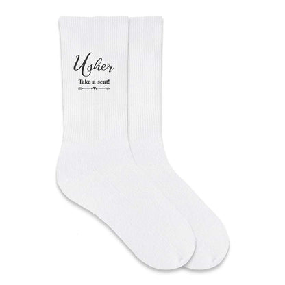 Wedding Party Socks for the Wedding Usher