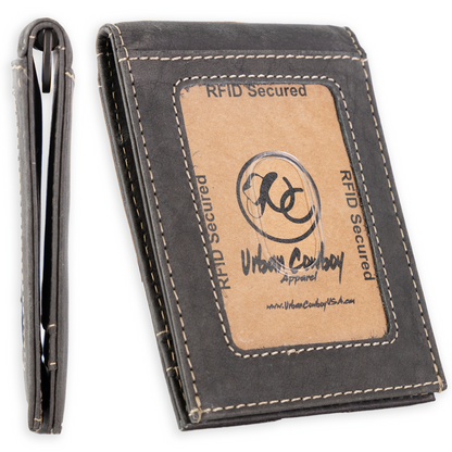 Leather Money Clip Bifold - Slim EDC Carry