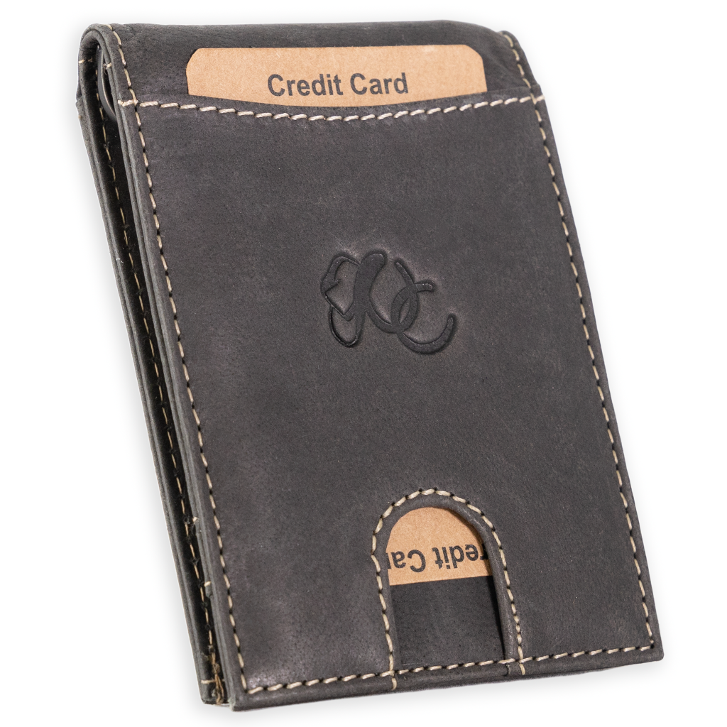 Leather Money Clip Bifold - Slim EDC Carry