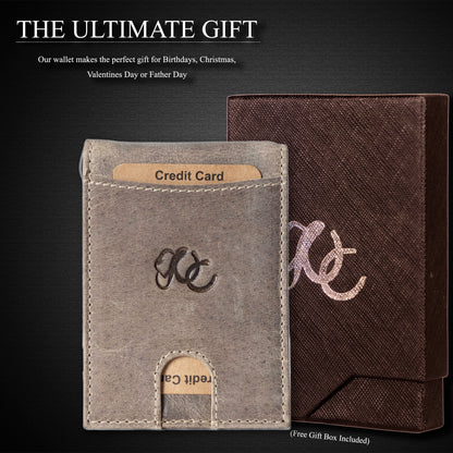 Leather Money Clip Bifold - Slim EDC Carry