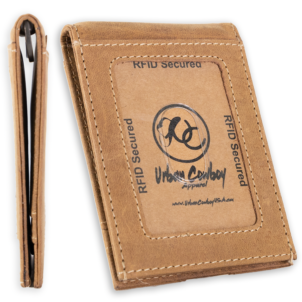 Leather Money Clip Bifold - Slim EDC Carry