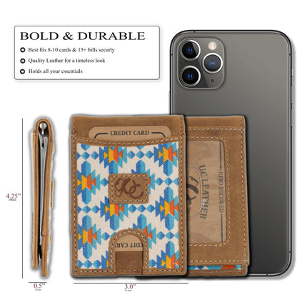 Leather Money Clip Bifold - Slim EDC Carry
