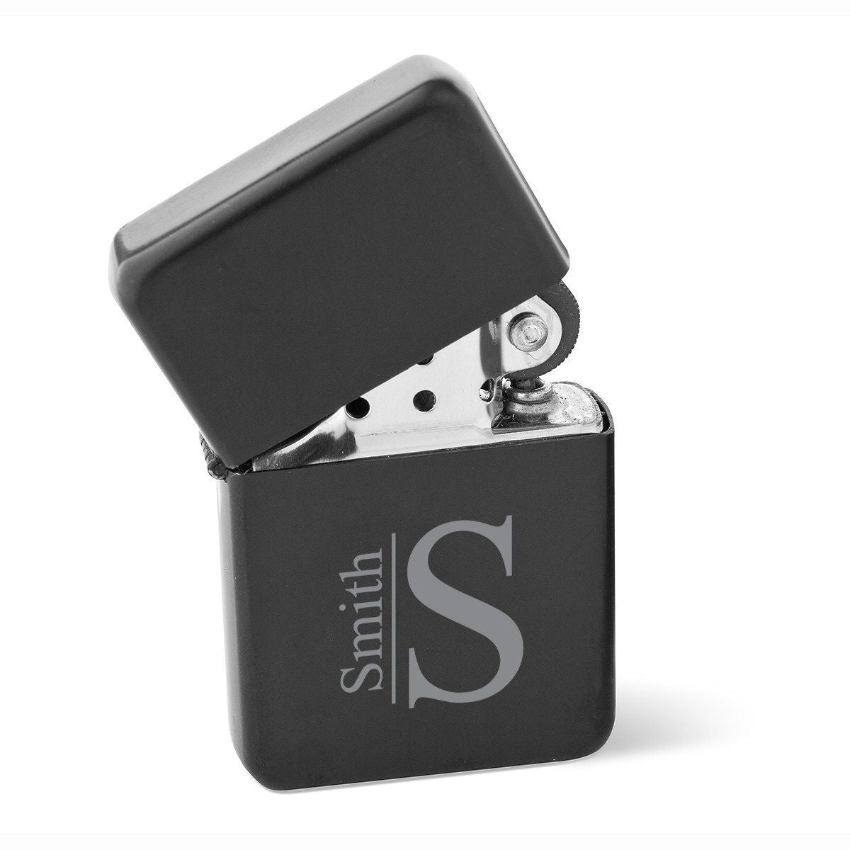 Custom Black Lighter engraved best man gift for him