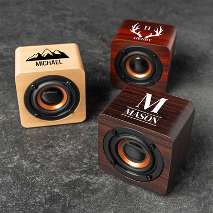 Wooden Bluetooth speaker design sample, wedding party gift