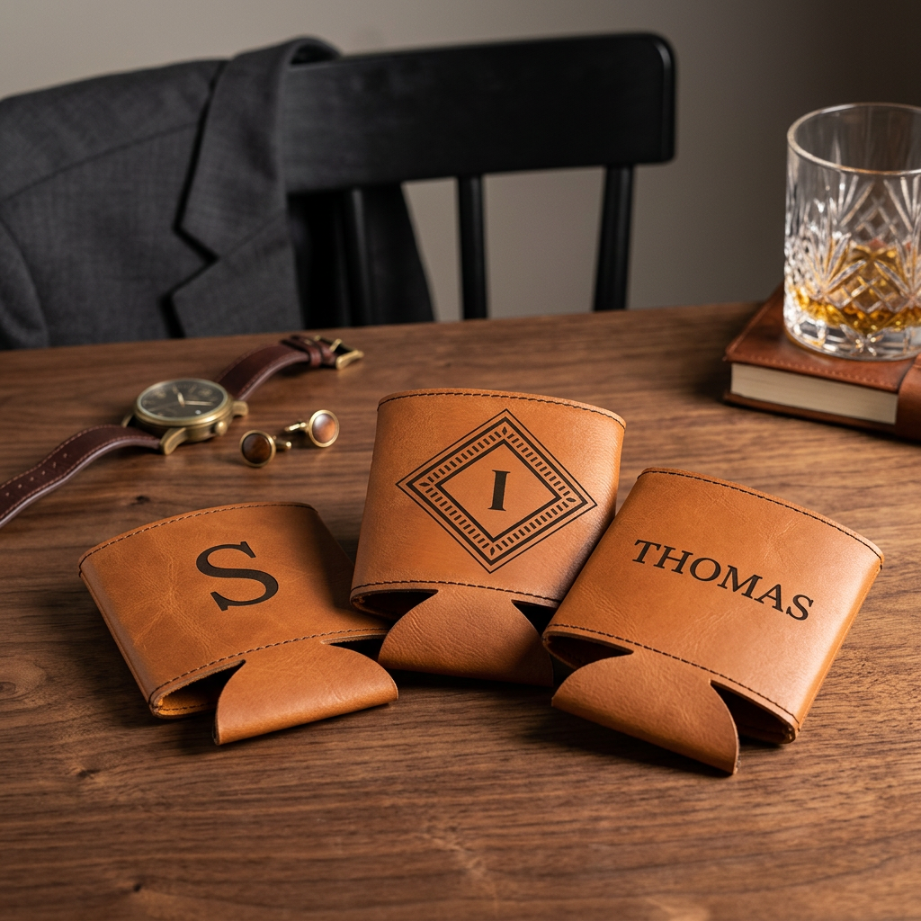 Custom Can Coolers Reserve Collection - personalized groomsmen gift