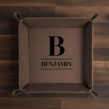 Custom Catchall Snap Up Tray - personalized groomsmen gift
