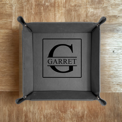 Catchall tray in Rawhide - Father's Day gift