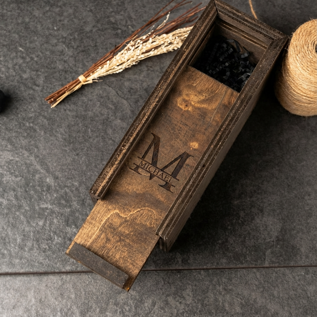 Personalized cigar gift box for groomsmen cigar lover gift