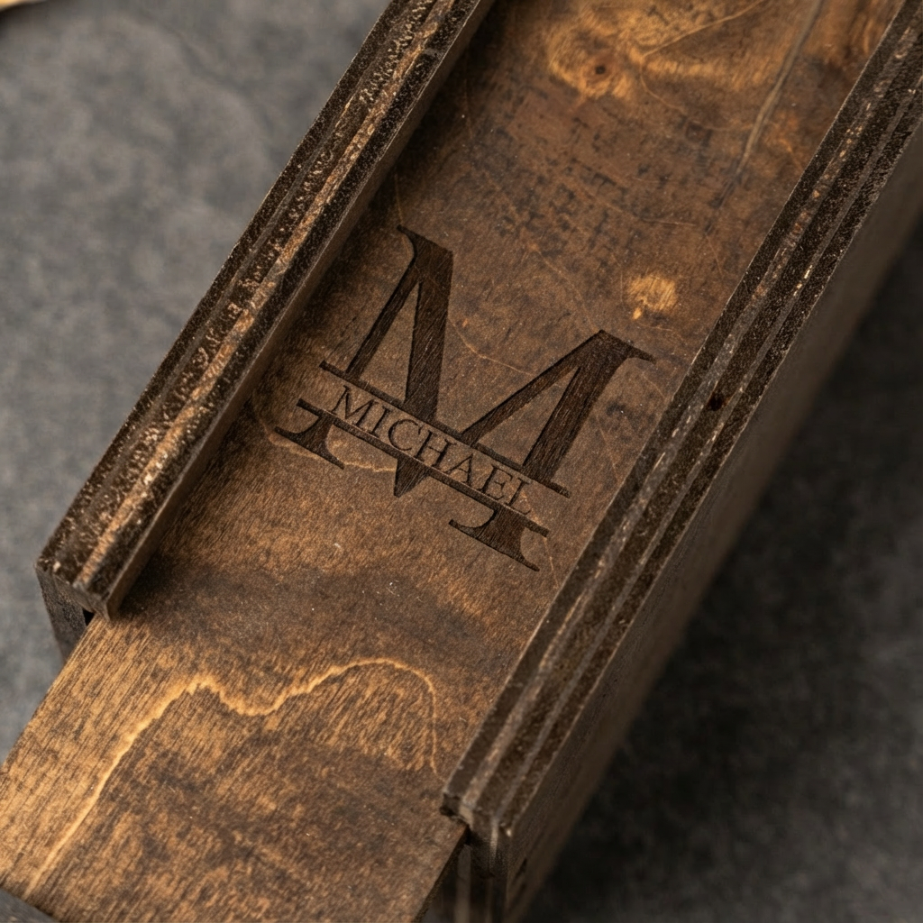 Engraved cigar gift box best man wedding gift for him