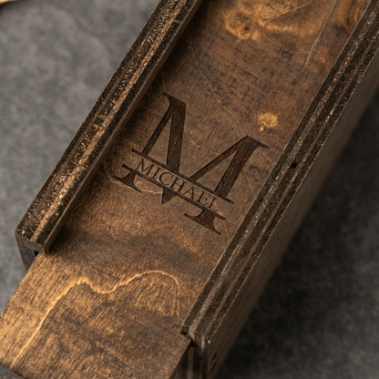 Engraved cigar gift box best man wedding gift for him