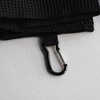 Custom golf towel on golf bag - golfer gift for him