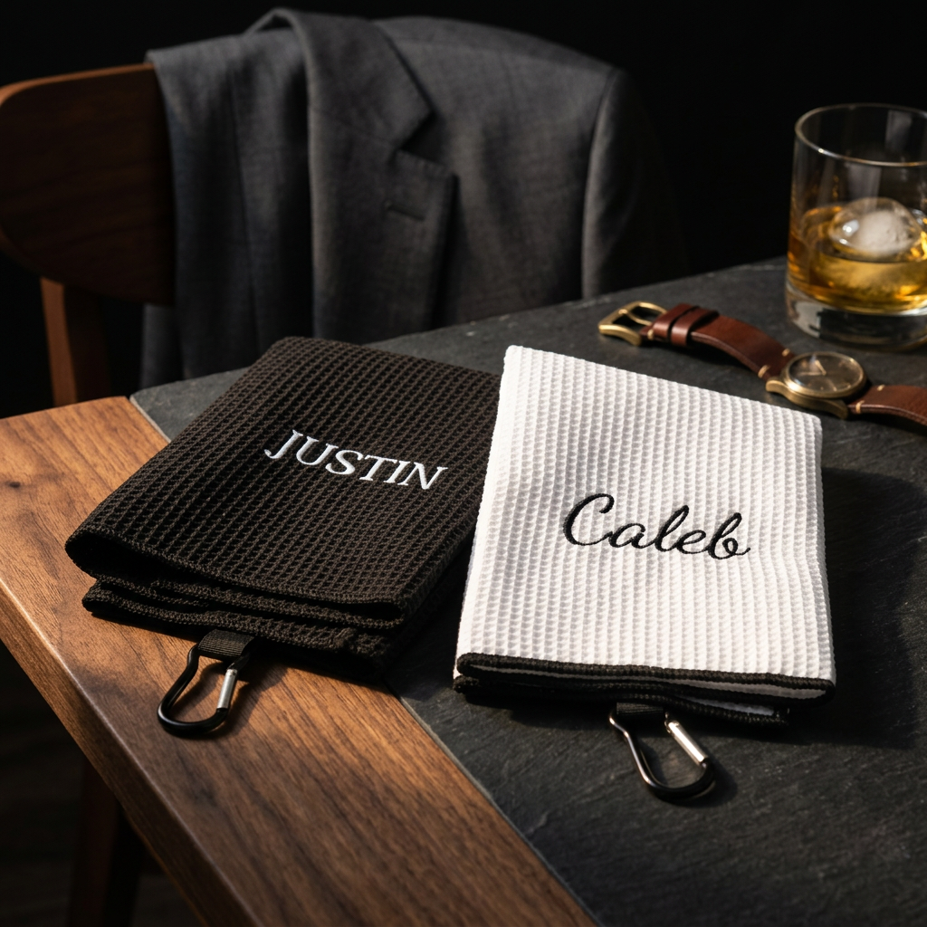 Custom Embroidered Golf Towels - bachelor party golf gift