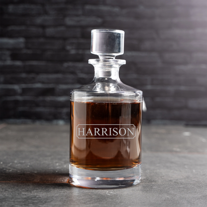 Aberdeen barrel whiskey decanter best man wedding gift