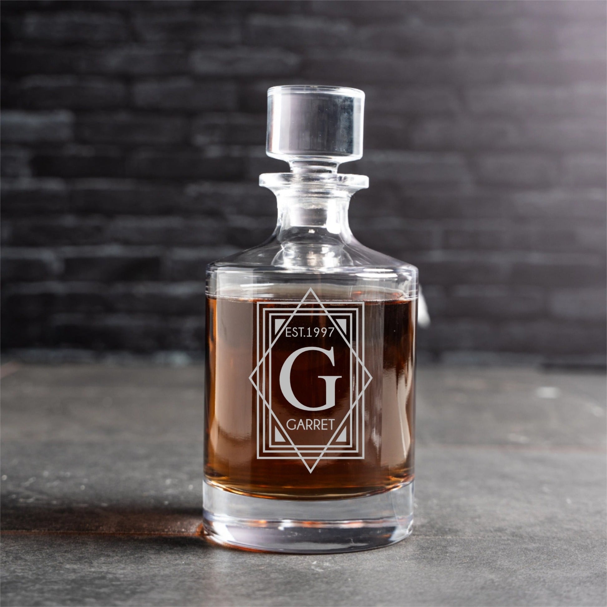 Custom Engraved Barrel Decanter Reserve Collection - personalized groomsmen gift