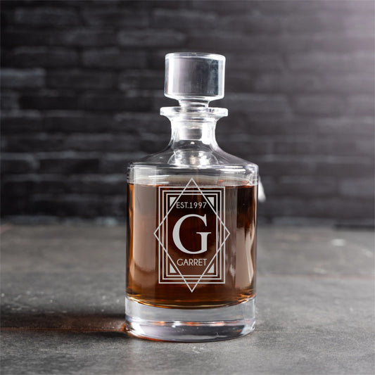 Custom Engraved Barrel Decanter Reserve Collection - personalized groomsmen gift