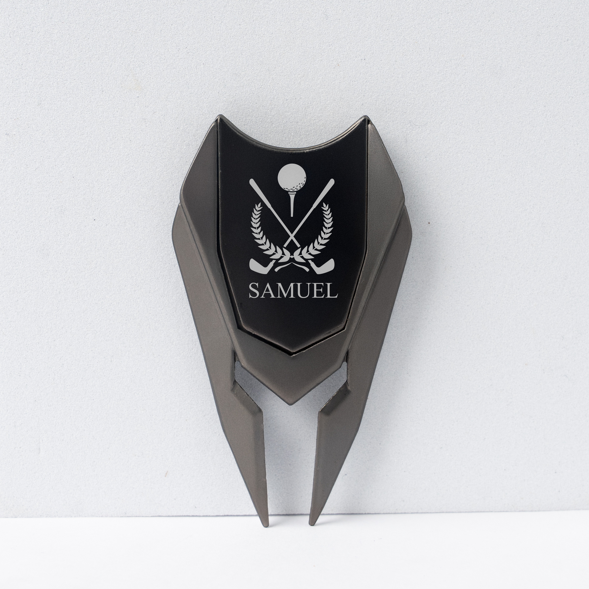 Engraved golf divot tool wood handle anniversary gift for him