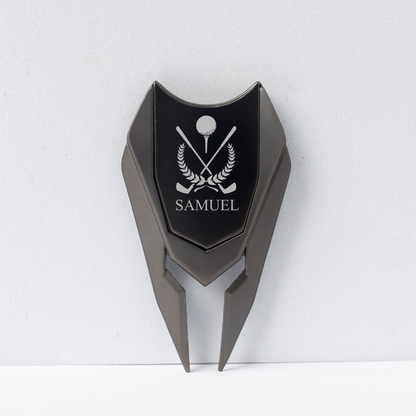 Engraved golf divot tool wood handle anniversary gift for him