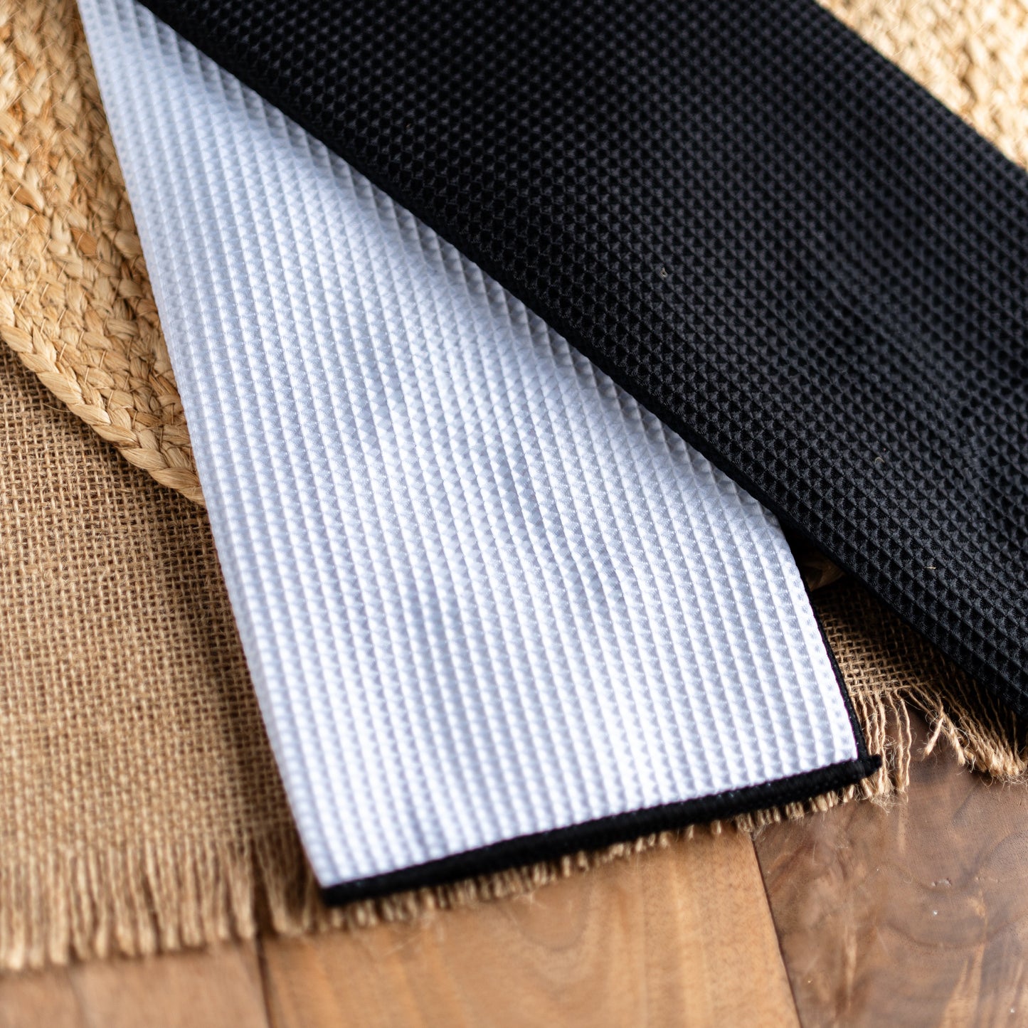 Golf towel waffle texture detail - custom golf towel