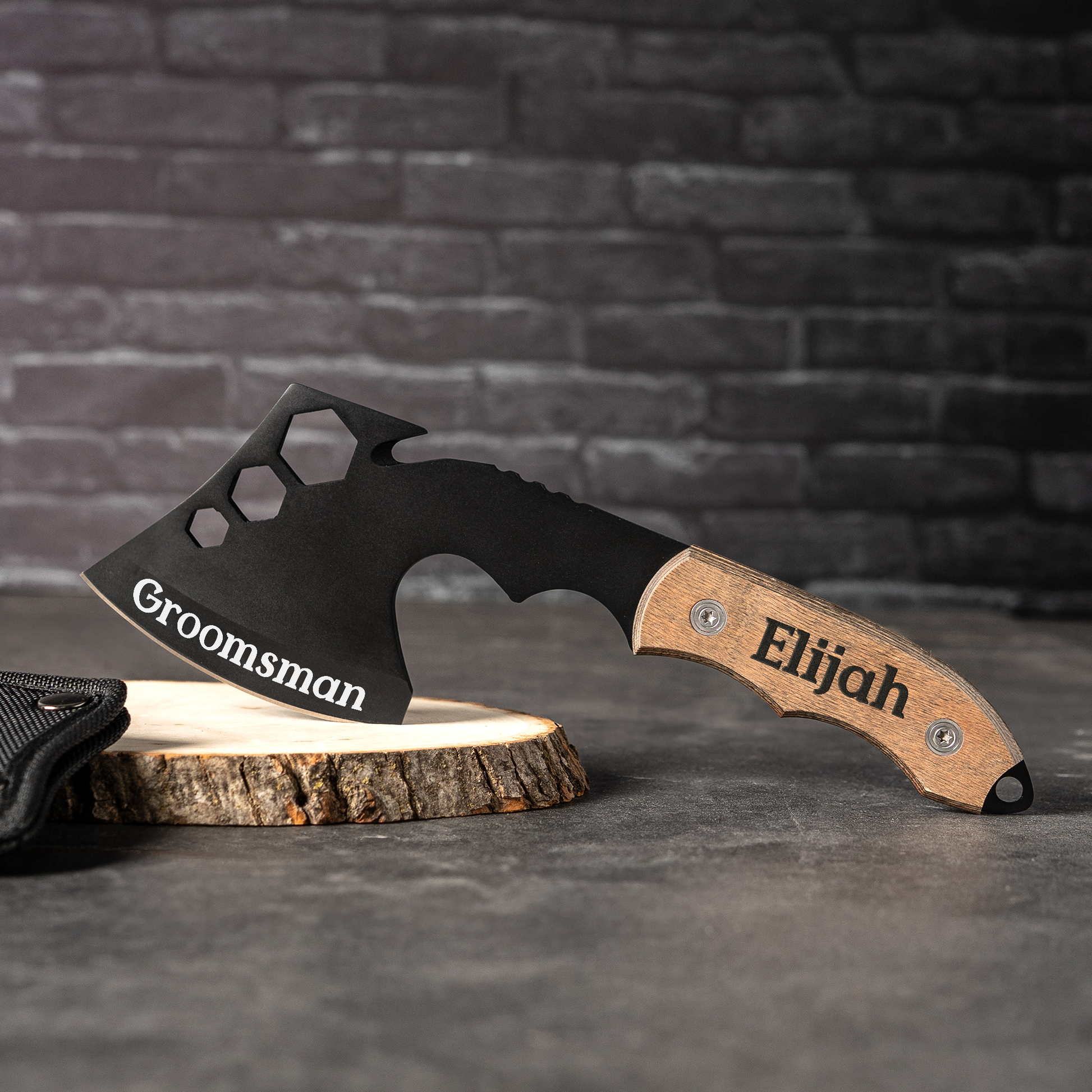 Custom Hatchet - personalized groomsmen gift for outdoorsman